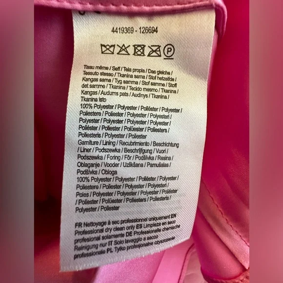 ML Monique Lhuillier Pleated Printed Tulle Midi Dress Women Size 8 - Picture 12 of 14